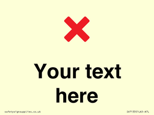 Custom plain background, red cross sign